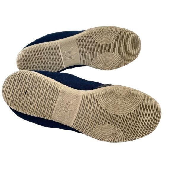 Adidas RARE SAMPLE 90’s Streetwear Sneakers Navy Blue & Gold Size US 9 Y2K - Picture 8 of 8